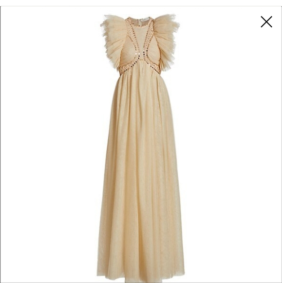 Zimmermann Dancer Glitter Tulle Ruffle Gown sz 1 NWT - Picture 4 of 9